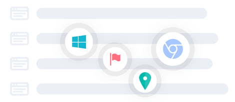 Check who's on your website Información sobre los visitantes del sitio web en el software de chat de Provide Support